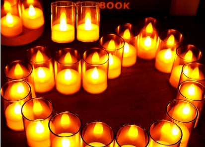 LED battery operated flameless candles (five candles)