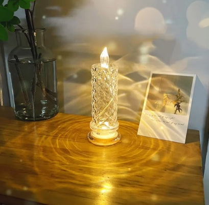 LED crystal electronic candle